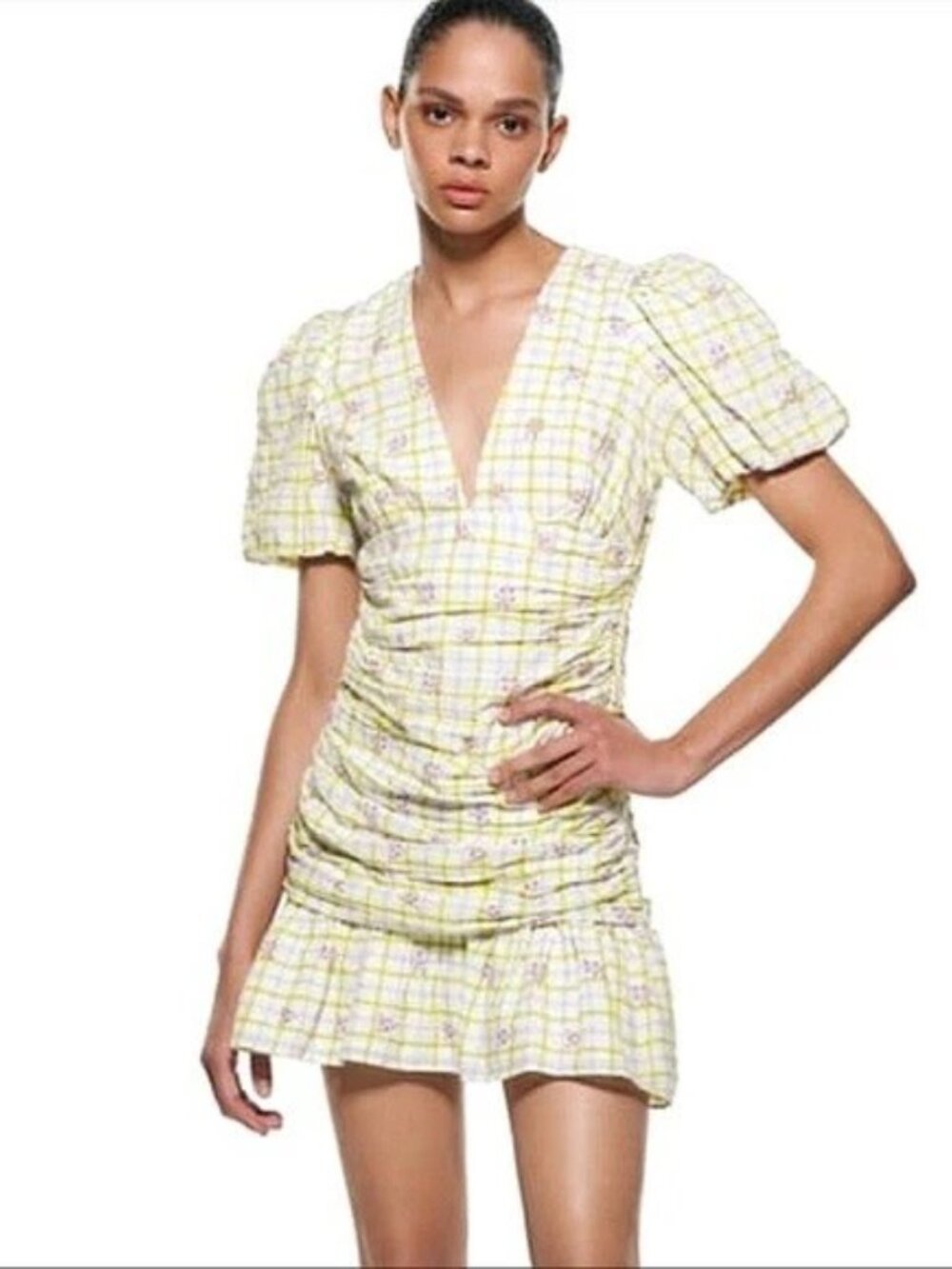 NWT Zara mini dress, size S **FLAW - stitching is loose above zipper**
